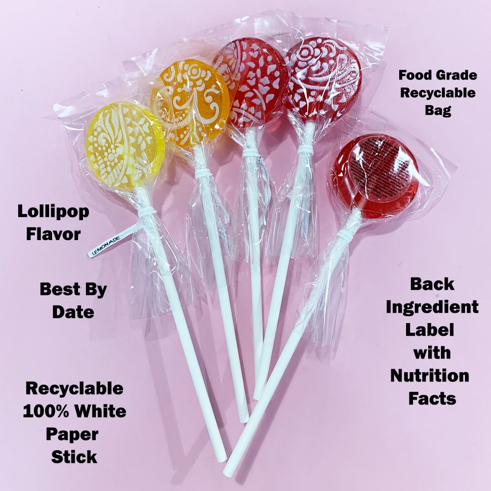 Mixed Fruit Cream Lollipops with Candied Vanilla Frosting FRUIT DESSERT MIX