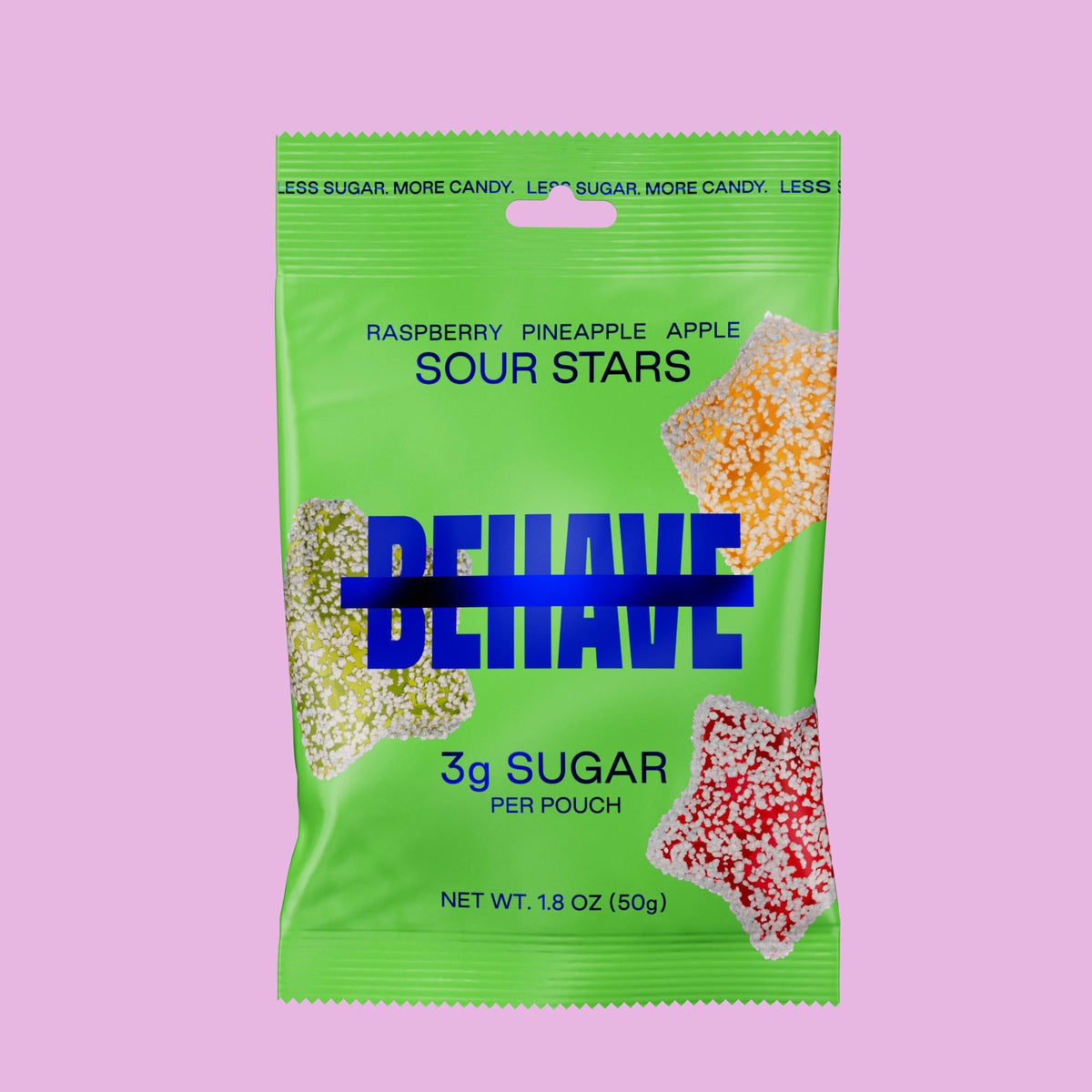 Raspberry Apple Pineapple Sour Stars BVSTRS162