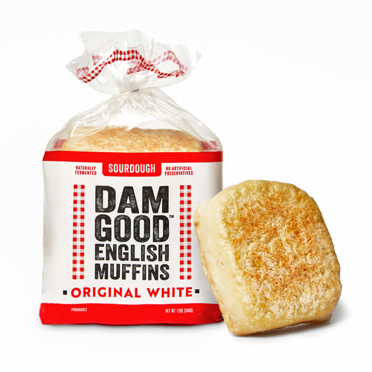 Dam Good® English Muffins Vegan Sourdough Dam Good® English Muffins - Original White