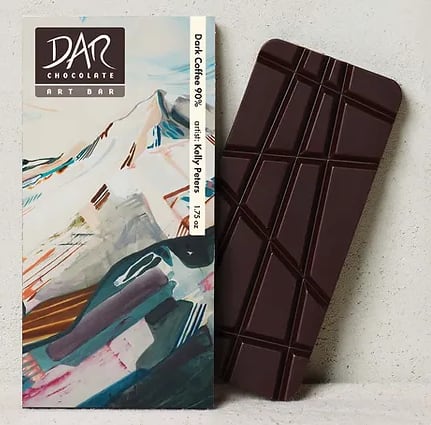 DAR Chocolate ArtBar - Dark Coffee 90% Chocolate Bar
