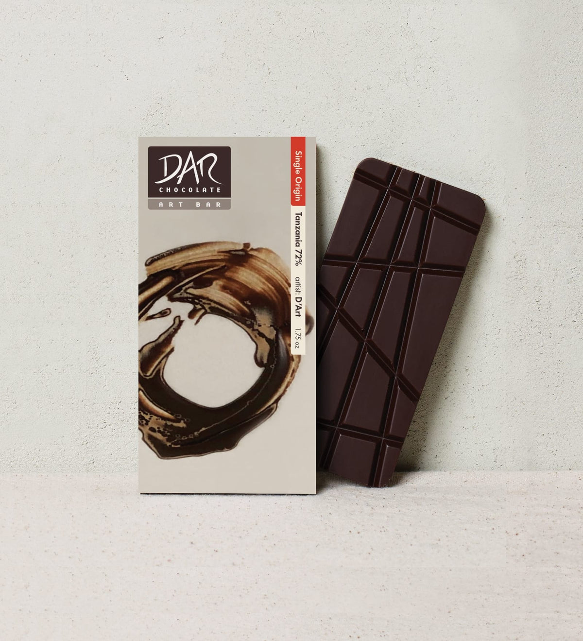 DAR Chocolate Single Origin Bar - Tanzania - Dark Chocolate 72%
