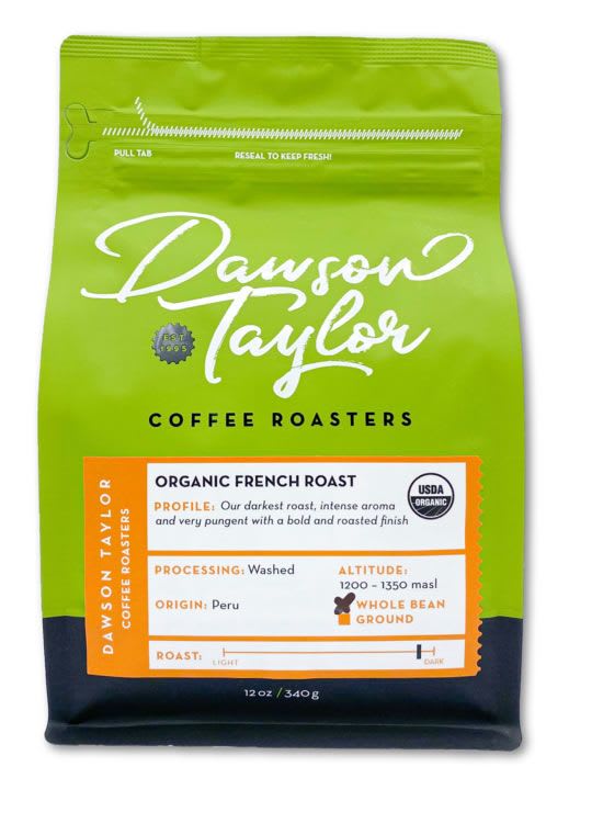 Dawson Taylor Coffee Roasters Certified Organic Coffee - Organic French Roast