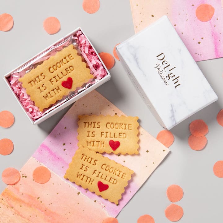 Delight Patisserie DeLight Patisserie Shortbread Cookies - "Filled With Love" - 4 Cookies