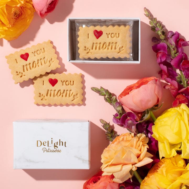 Delight Patisserie Mother's Day Mini Cookie Box, 4 cookies