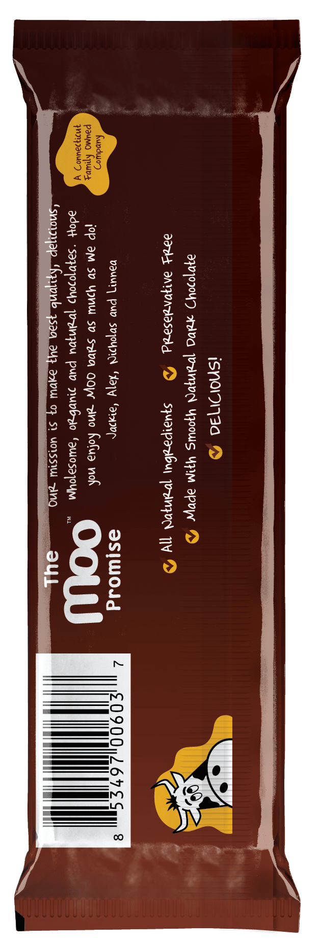 Natural Dark Chocolate Large Bar, 1.4 oz 020