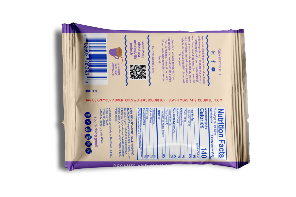 Organic and Plant Based Stroopwafel 2-Pack CHAI12X2MC