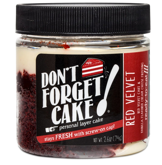 Don't Forget Cake Dont Forget Cake! Single Serve Cake Jar - Red Velvet