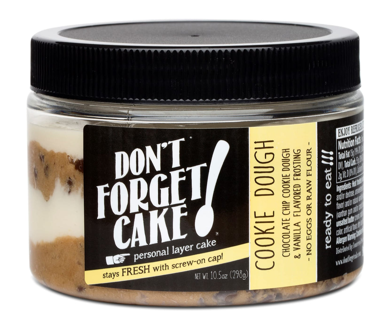 Don't Forget Cake Don't Forget Cake! Multi Serve Cake Jar - Chocolate Chip Cookie Dough