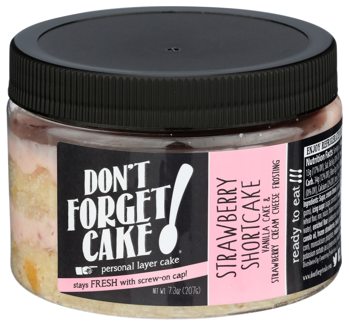 Don't Forget Cake Don't Forget Cake! Multi Serve Cake Jar - Strawberry Shortcake