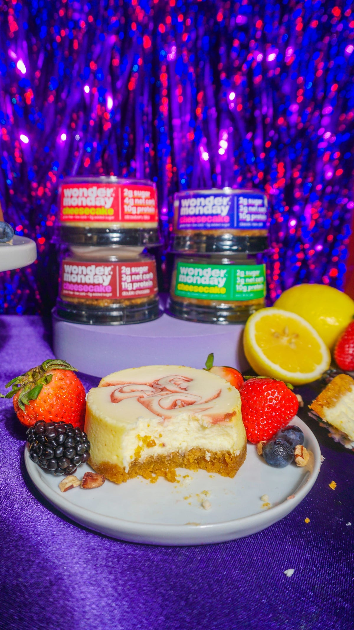 Low Sugar, Low Carb, High Protein, Gluten Free Cheesecakes CK-STRW-102-12