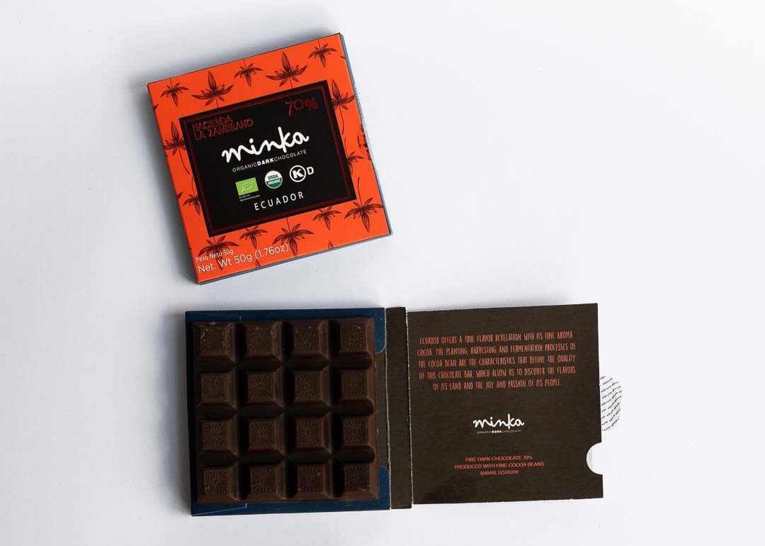 Organic Dark Chocolate 70% La Zambrano Farm - Single Origin Collection