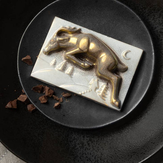 DYR Chocolate by Manya & Roumen Winter Wonderland Reindeer Dark Chocolate Luxury Gift Bar