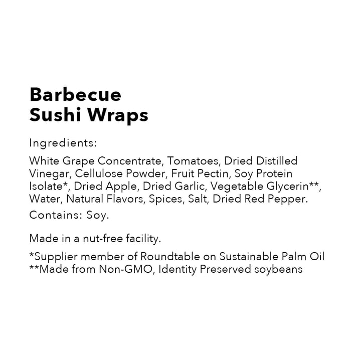 Barbecue - 5pk Sushi Wraps BBQ-OOO-87-5-RS