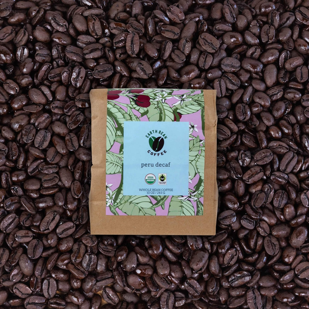 Earth Bean Coffee Water Process Decaf - 10oz Retail