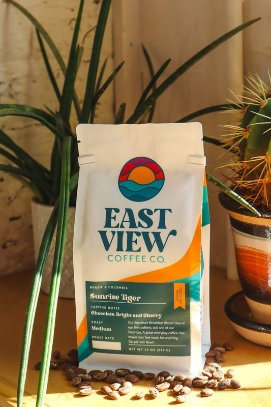 East View Coffee Company Sunrise Tiger - Whole Bean, packs