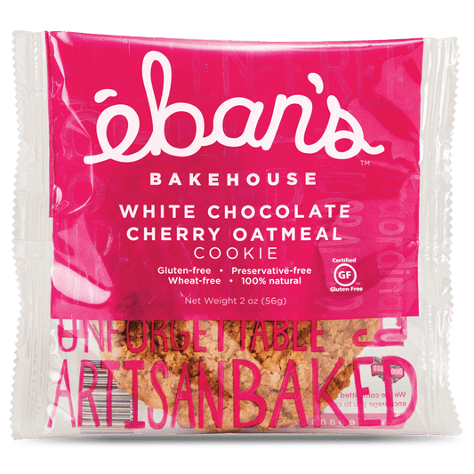 Eban's Bakehouse Gluten Free White Chocolate Cherry Oatmeal Cookies