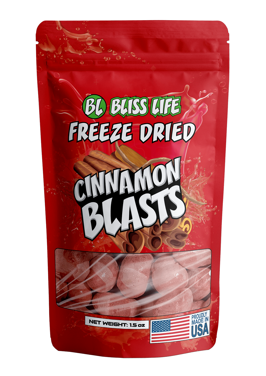 Freeze Dried Candy Blasts - Melt in your Mouth like Cotton Candy 30ctcinnamon