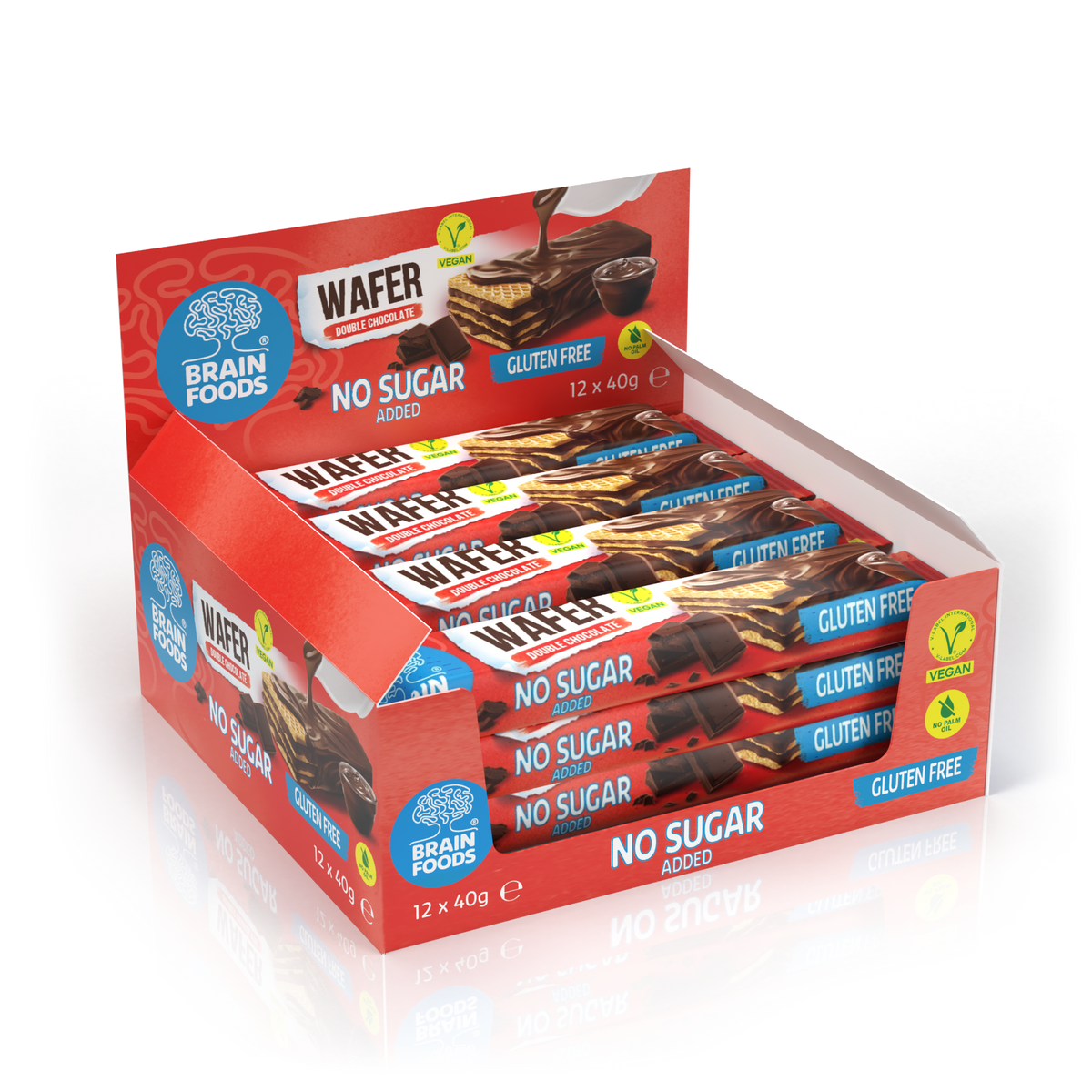 Brain Foods Wafers 13800501316235 144 ct Case