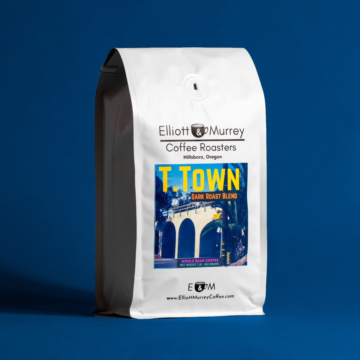 Elliott and Murrey Coffee Roasters Coffee - T.Town Dark Roast Blend Whole Bean Coffee