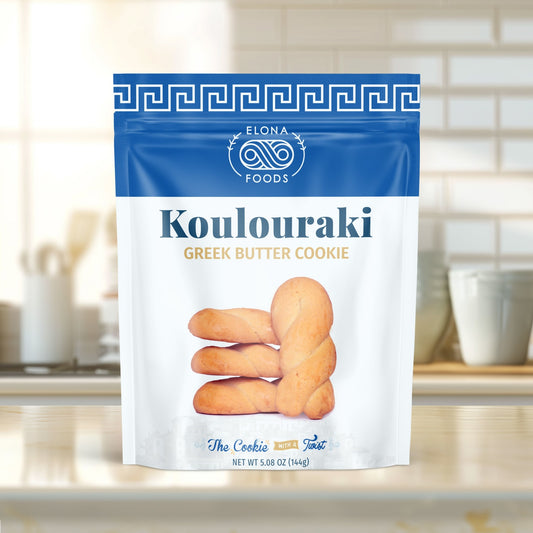 Elona Foods Koulouraki Greek Cookie 12-Pack - Butter