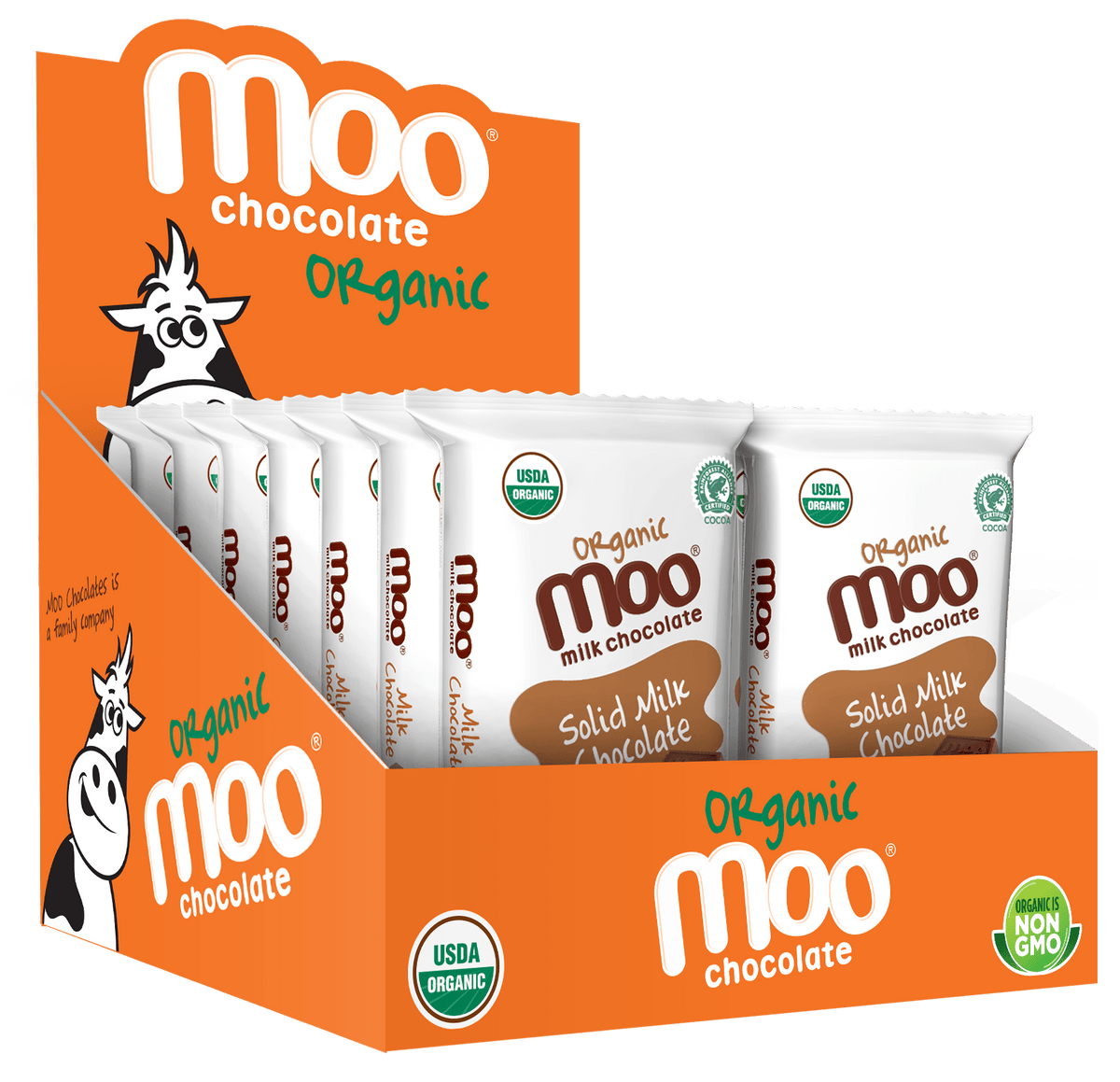Organic Solid Milk Chocolate Mini Bars, 0.7 oz 005