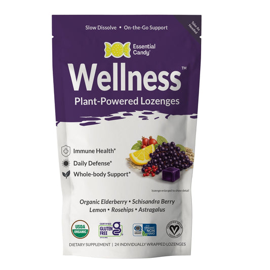 Essential Candy Wellness Organic Botanical Lozenges – Immune and Seasonal Support – El