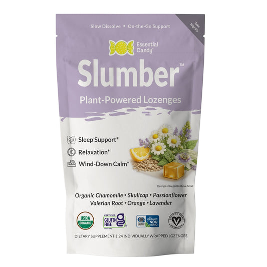 Essential Candy Slumber Organic Botanical Lozenges – Relaxation, Restful Sleep Support