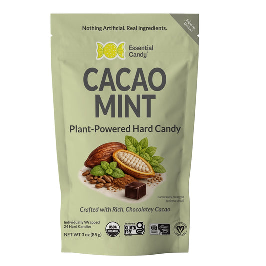 Essential Candy Cacao Mint Better-for-You Hard Candy – Rich & Chocolatey Coolness – Or