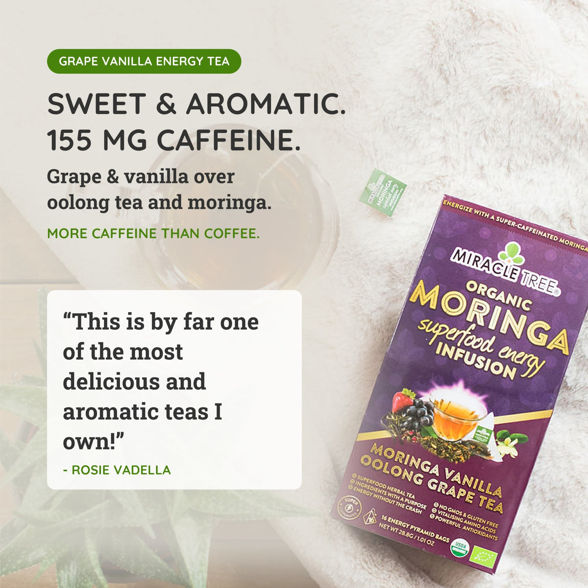 Organic Moringa Energy Tea, 16ct MT-OGT-16