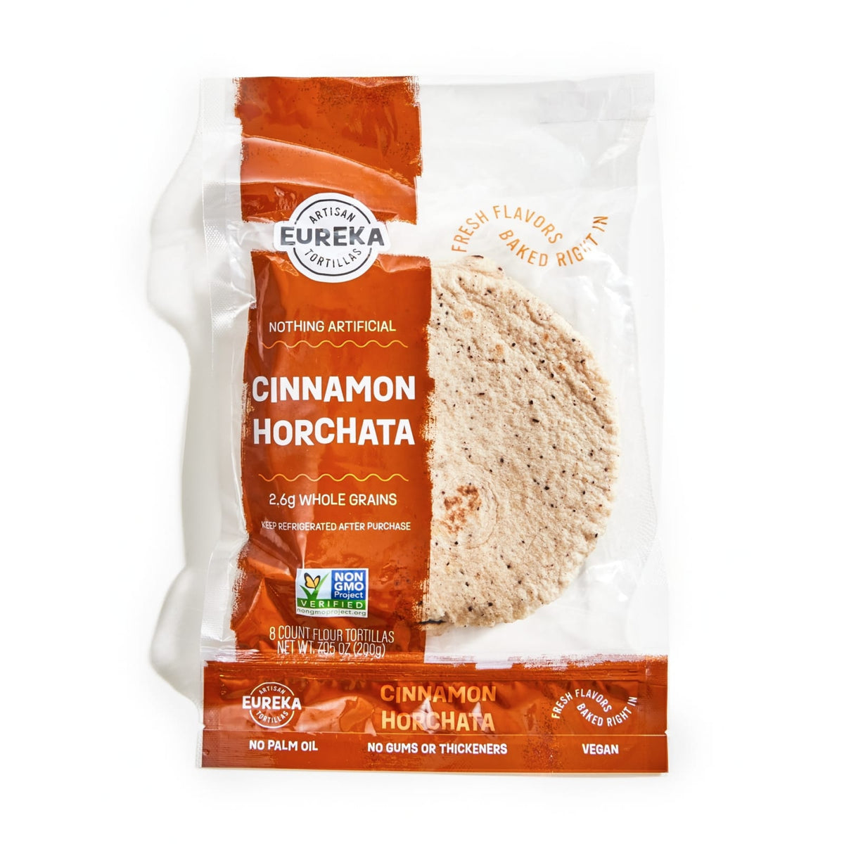 Eureka Tortilla Flour Tortillas (6 inch, 8 Count) - Cinnamon Horchata