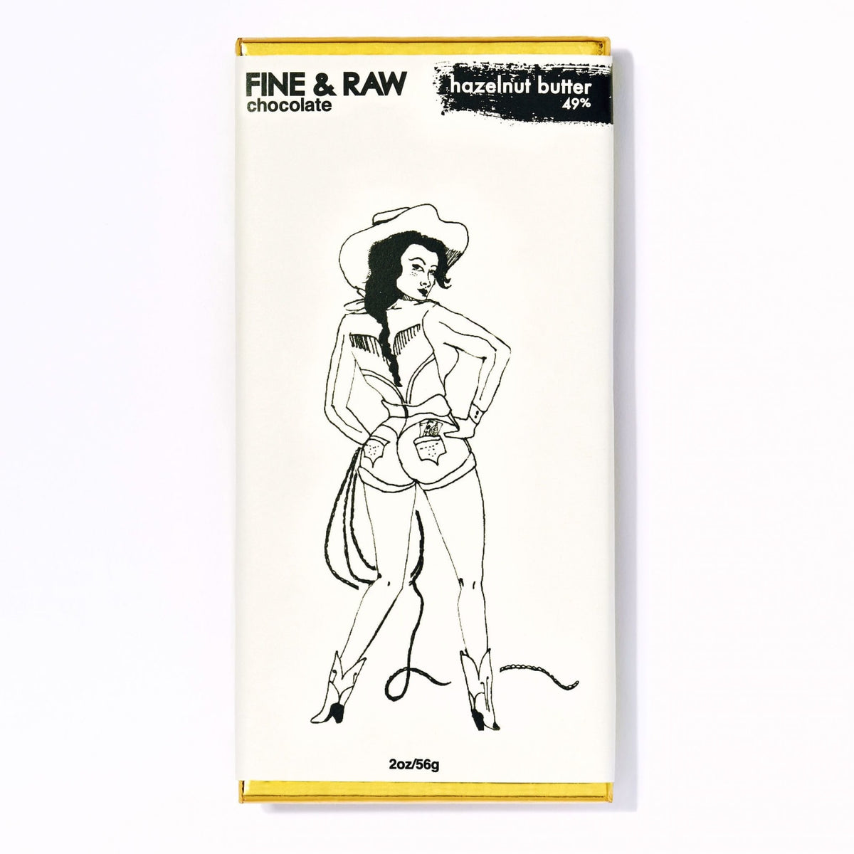 Fine & Raw Chocolate Brooklyn Bonnie Collection - 2oz, Hazelnut Butter