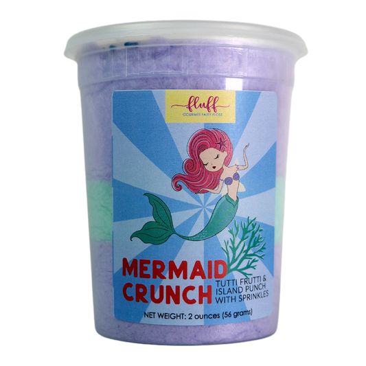 Fluff Gourmet Mermaid Crunch Cotton Candy