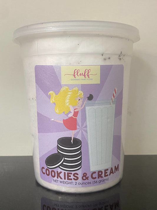 Fluff Gourmet Cookies and Cream Cotton Candy