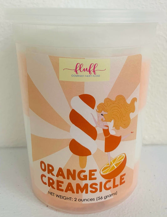 Fluff Gourmet Orange Creamsicle Cotton Candy