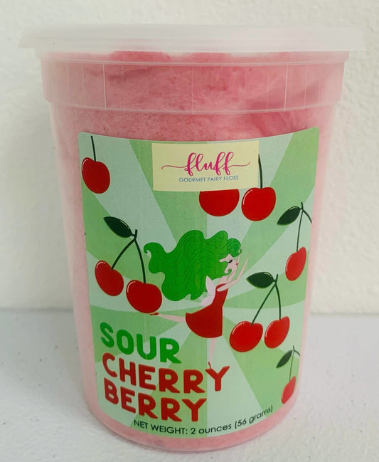 Fluff Gourmet SOUR Cherry Berry Cotton Candy