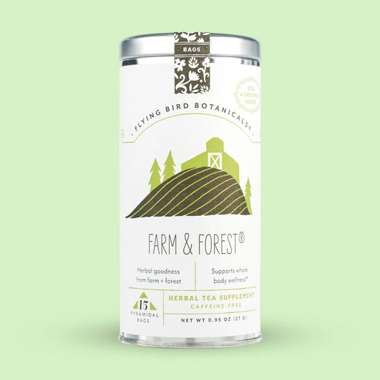 Flying Bird Botanicals Farm & Forest - 15 Bag Tin