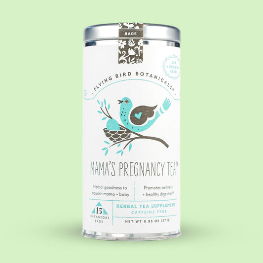 Flying Bird Botanicals Mama's Pregnancy Tea - 15 Tea Bag Tin