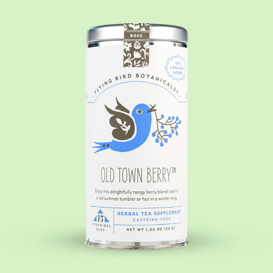 Flying Bird Botanicals Old Town Berry - 15 Tea Bag Tin
