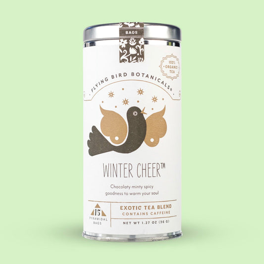 Flying Bird Botanicals Winter Cheer - 15 Tea Bag Tin