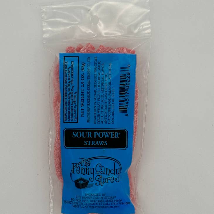 Pink Lemonade Sour Straws