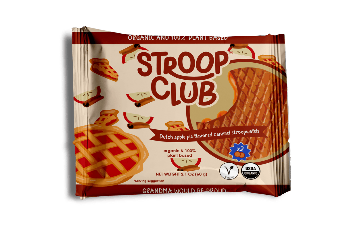 Organic and Plant Based Stroopwafel 2-Pack - Apple Pie Caramel PIE12X2MC