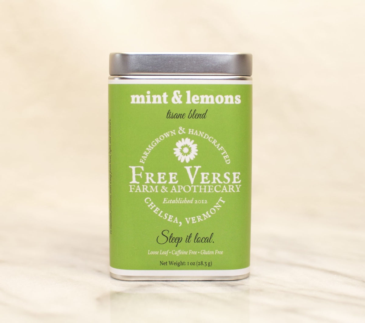 Free Verse Farm & Apothecary Mint & Lemons - 1oz Tin