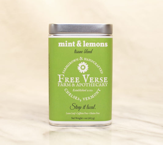 Free Verse Farm & Apothecary Mint & Lemons - 1oz Tin
