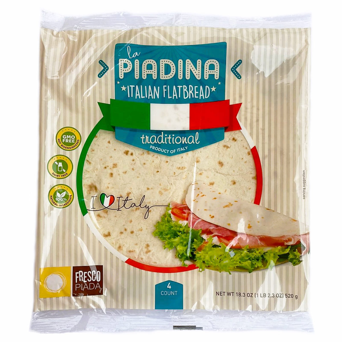 Fresco Piada Piadina Traditional (Italian Flatbread)