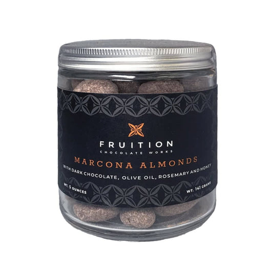 Fruition Chocolate Works Dark Chocolate Marcona Almonds w/ Rosemary and Olive Oil