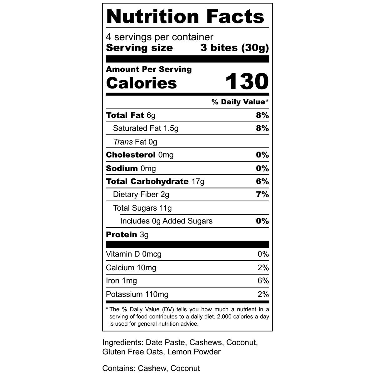 4.3oz Energy Bites 2977