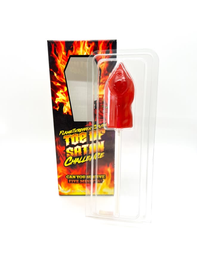 Flamethrower Candy's Toes of Satan Challenge