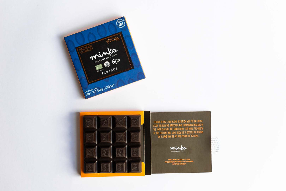 Organic Dark Chocolate Bar 100% Guantupi Farm - Single Origin Collection