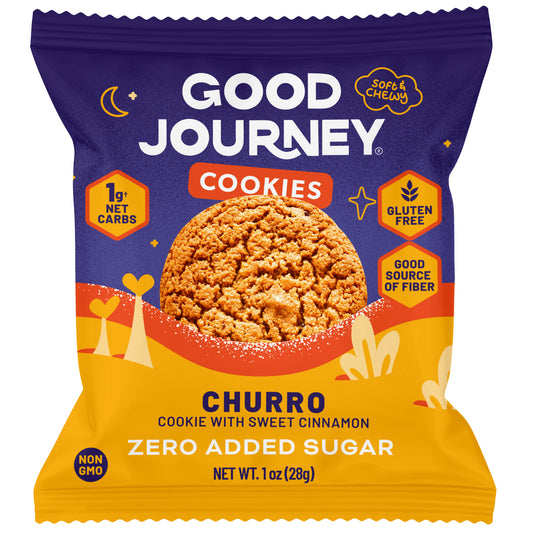 Good Journey Zero Added Sugar Cookies | Gluten Free, Low Glycemic - Churro