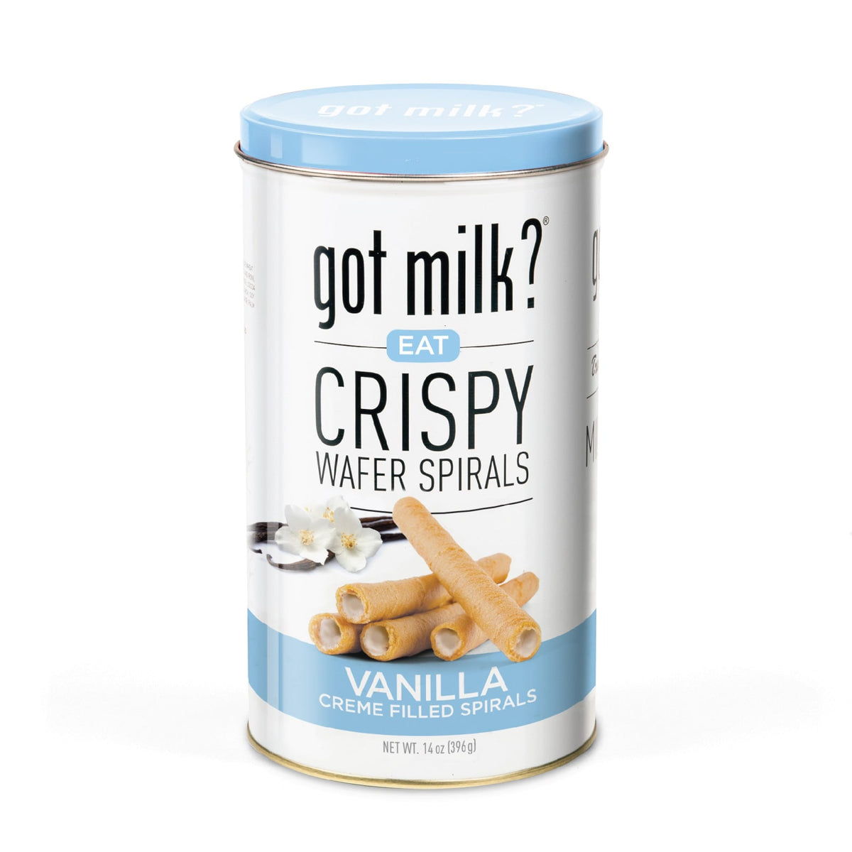Got Milk? Snacks 14oz Got Milk Cookies - Wafer Spirals Tin - Vanilla